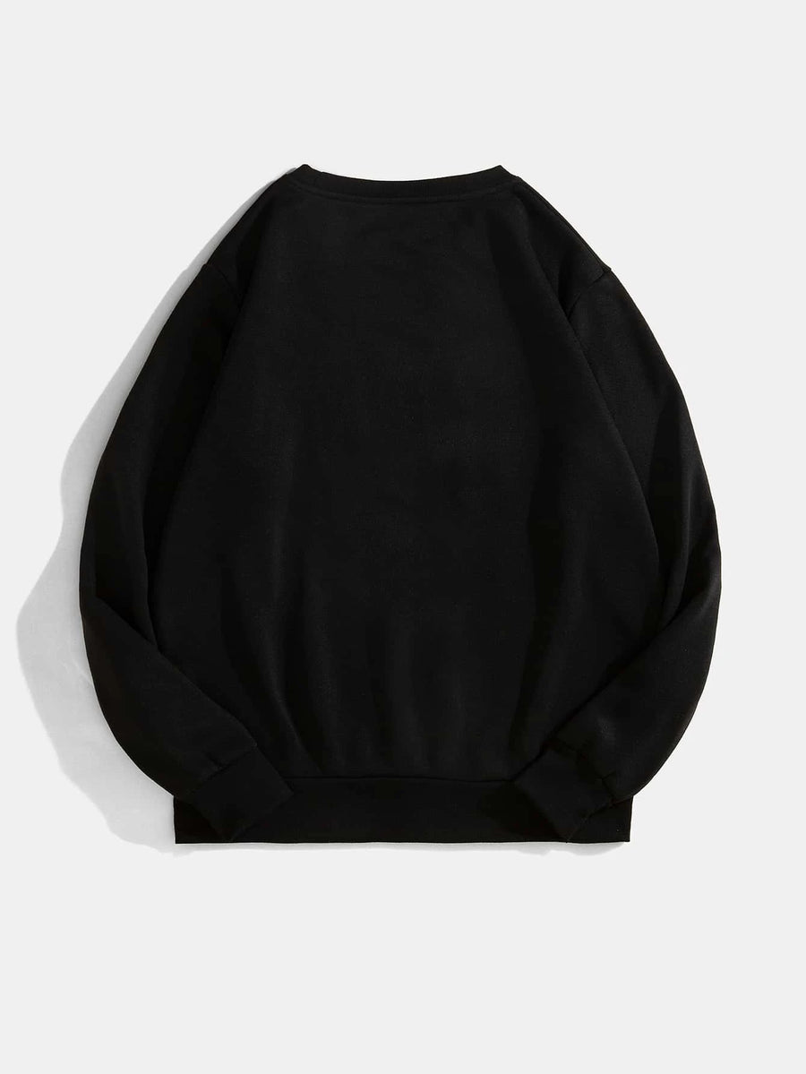 Men’s Basic Black Sweatshirt
