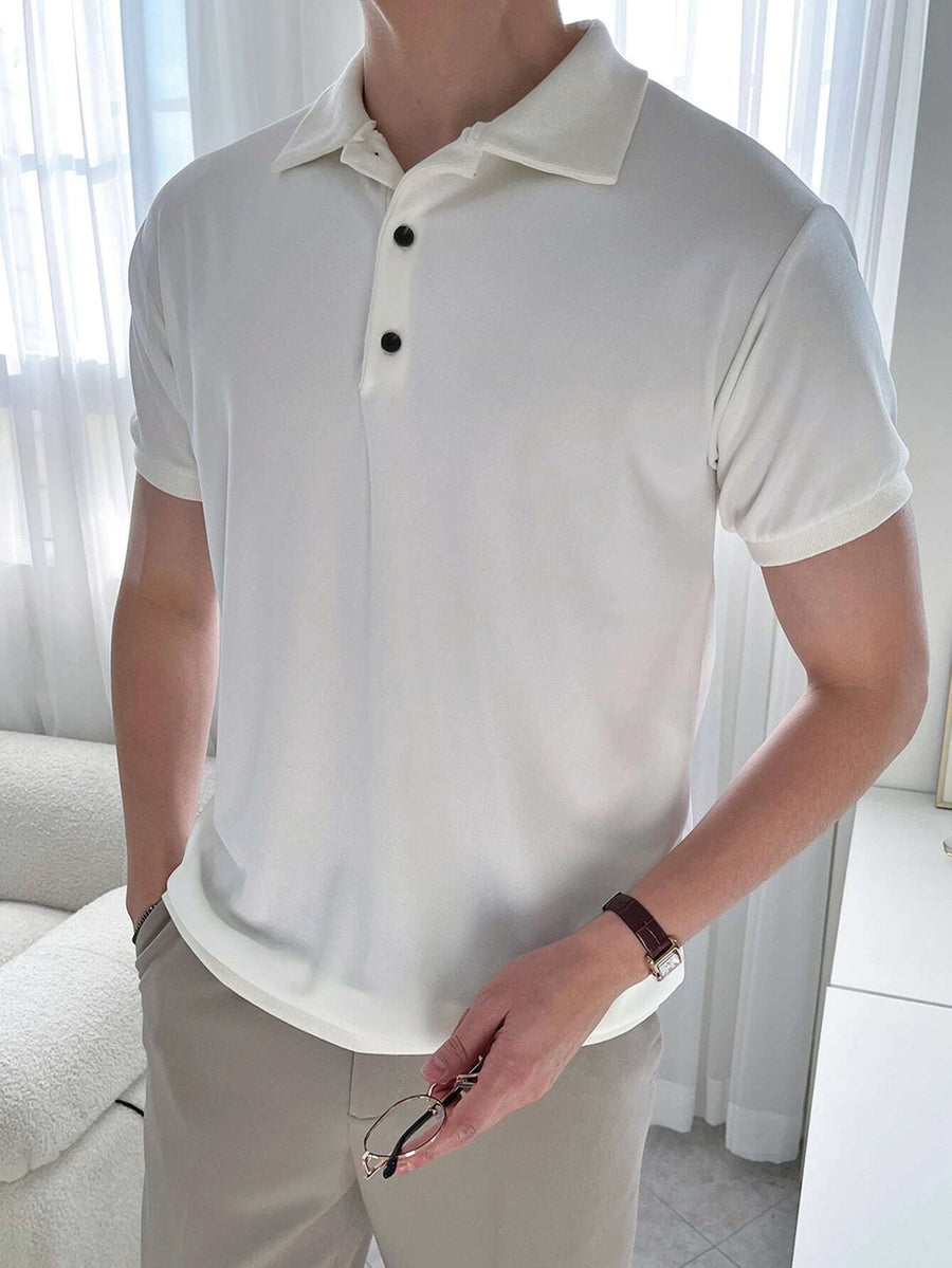 Men's Solid Polo Shirt