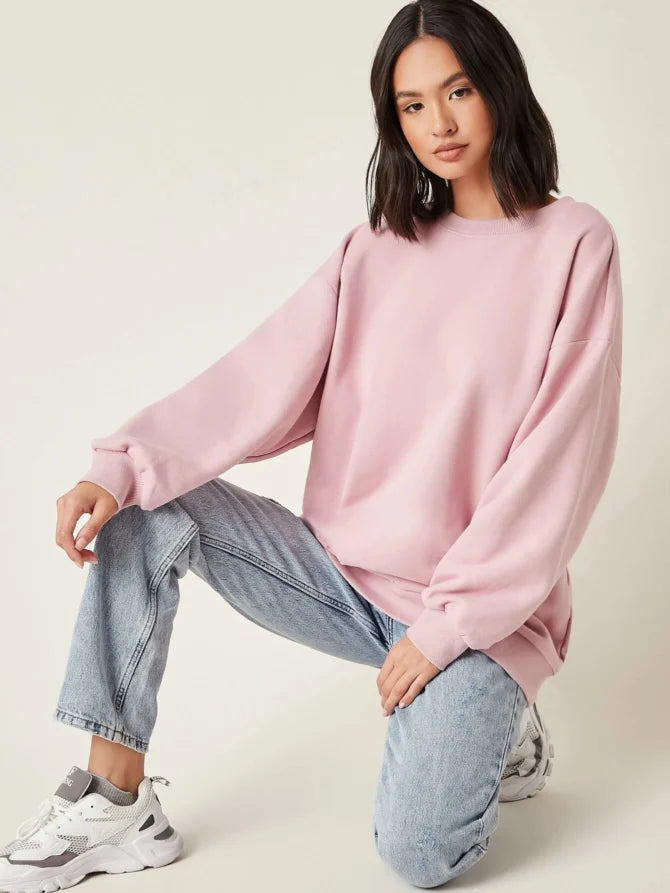 Baby Pink Basic Sweatshirt