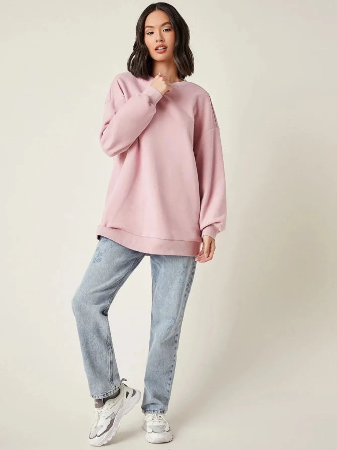 Baby Pink Basic Sweatshirt