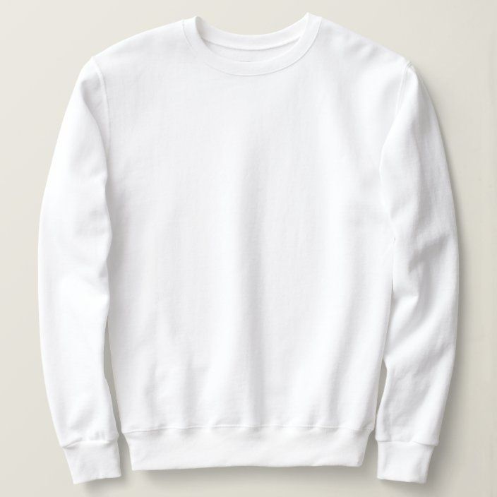 Men’s Basic White Sweatshirt